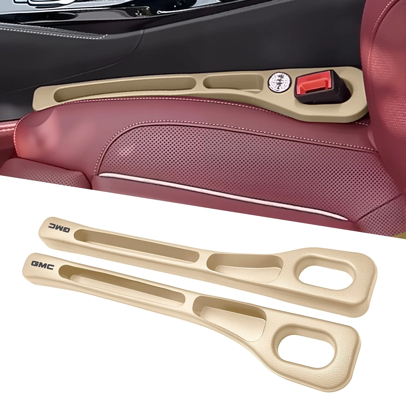 Eptchn Car Seats Gap Filler Dual with Belt Slot - Image 72