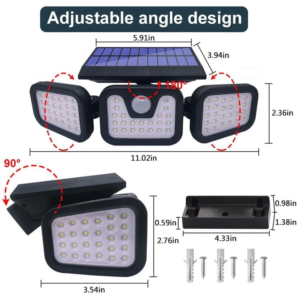Upgraded Wide-Angle Solar Motion Sensor Light - Image 8